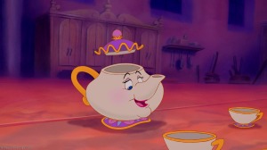 Mrs Potts (voiced by Angela Lansbury) in the Disney classic Beauty and the Beast (1991). Photo Credit: Disney.