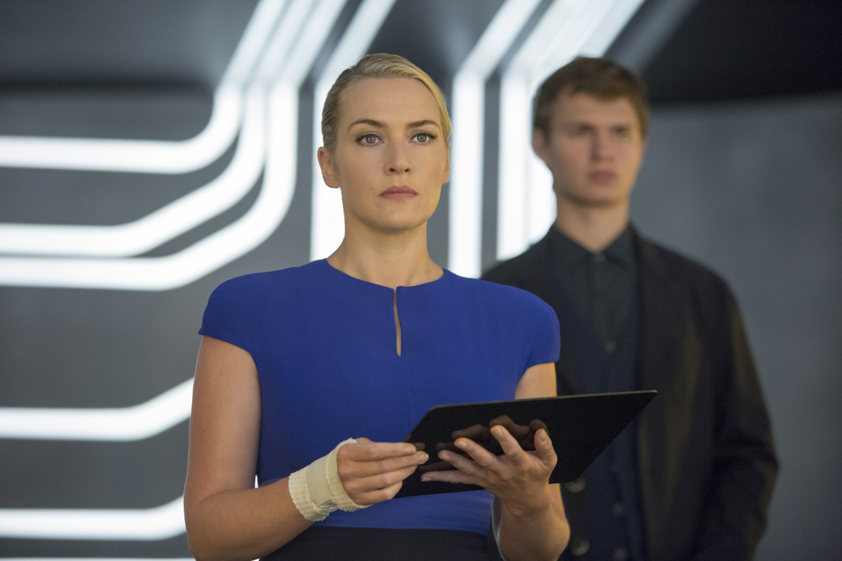 Kate Winslet is impressive as the antagonist Jeanine. Photo credit: Andrew Cooper/Lionsgate. 