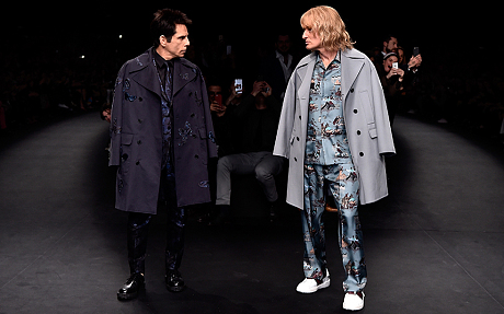 Zoolander and Hansel on the catwalk for Valentino. Photo credit: Getty Images. 