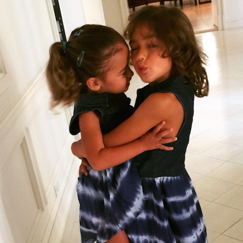 Lima's two daughters - Valentina & Sienna. Image Credit: @adrianalima