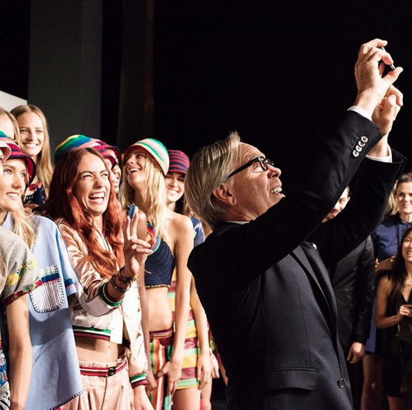 Tommy Hilfiger "No Hilfiger adventure would be complete without a selfie! -TH #TommySpring16 #NYFW" September 2015. Instagram.