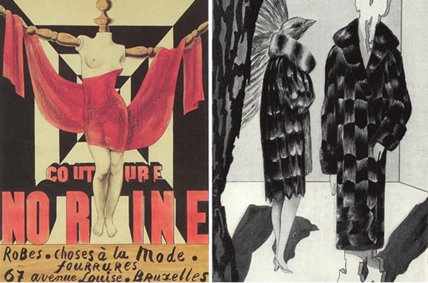 René Magritte for Norine via afashionhistory
