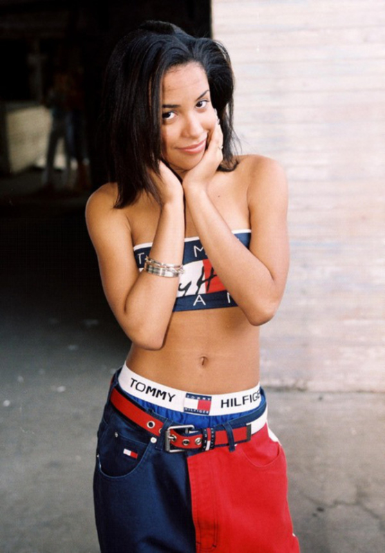 aaliyah tommy hilfiger outfit