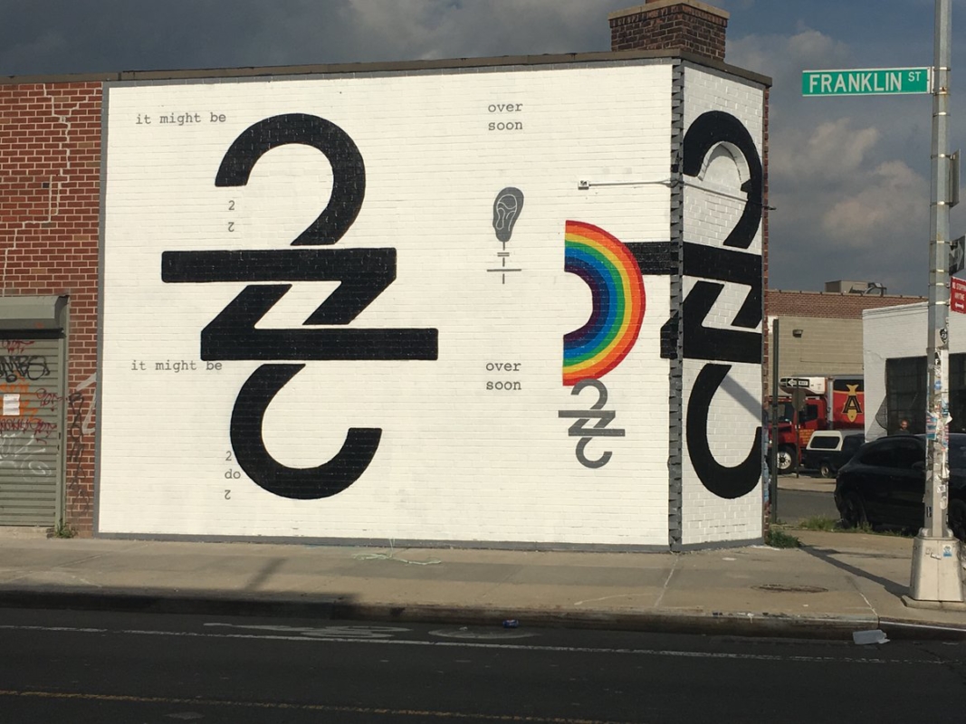 Bon Iver Mural featured in Brooklyn. Image courtesy of: Stereogum