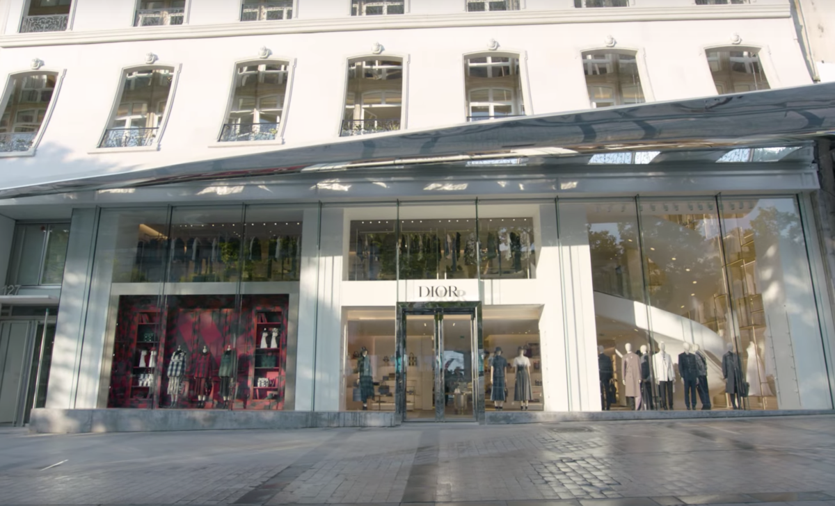 Dior has opened a new boutique on the Champs-Élysées