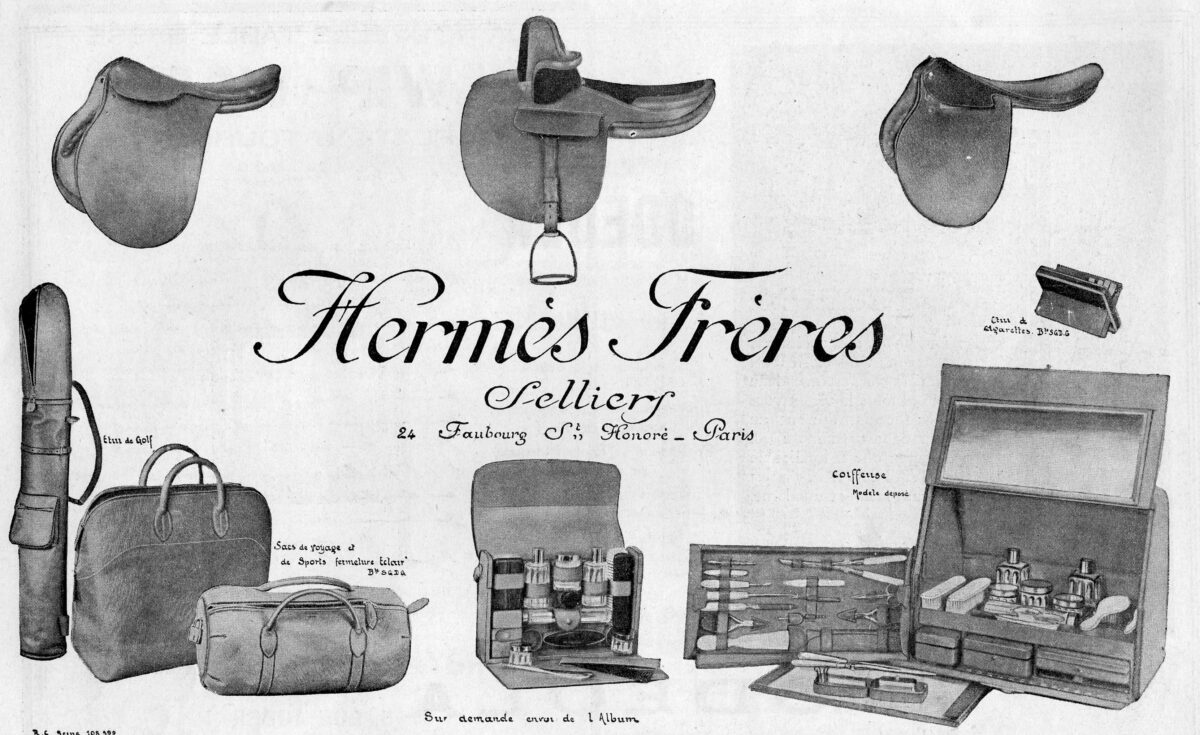 Luxury Leather Travel Suitcase by HERMES PARIS 