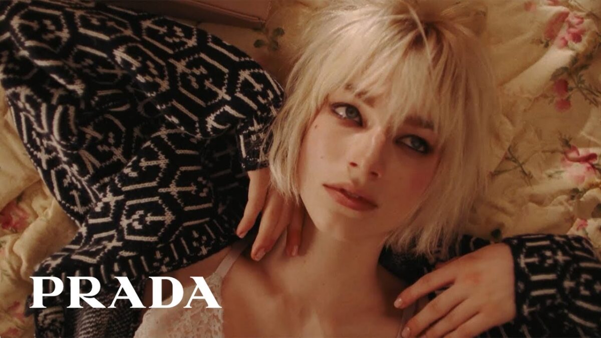 Hunter Schafer Poses for Prada FIB