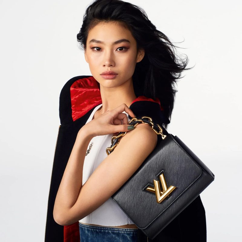 HoYeon Jung walks the runway during the Louis Vuitton Womenswear